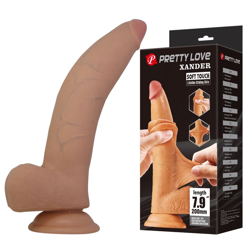Mercadox PRETTY LOVE - XANDER DILDO REALISTA 20 CM Ø 5 CM NATURAL