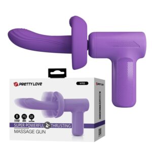 PRETTY LOVE – Pistola de Massagem com Impulso VITO 5 Modos Roxa