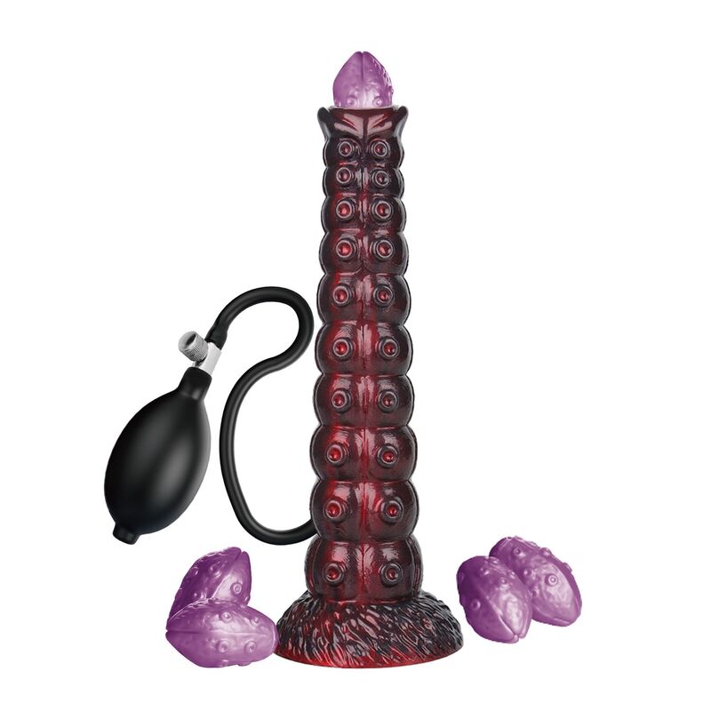 Mercadox POWER MONSTERS - VOIDCLAW BRUTE BICOLOR DILDO DE SILICONE INFLÁVEL FANTASIA 29 CM Ø 5