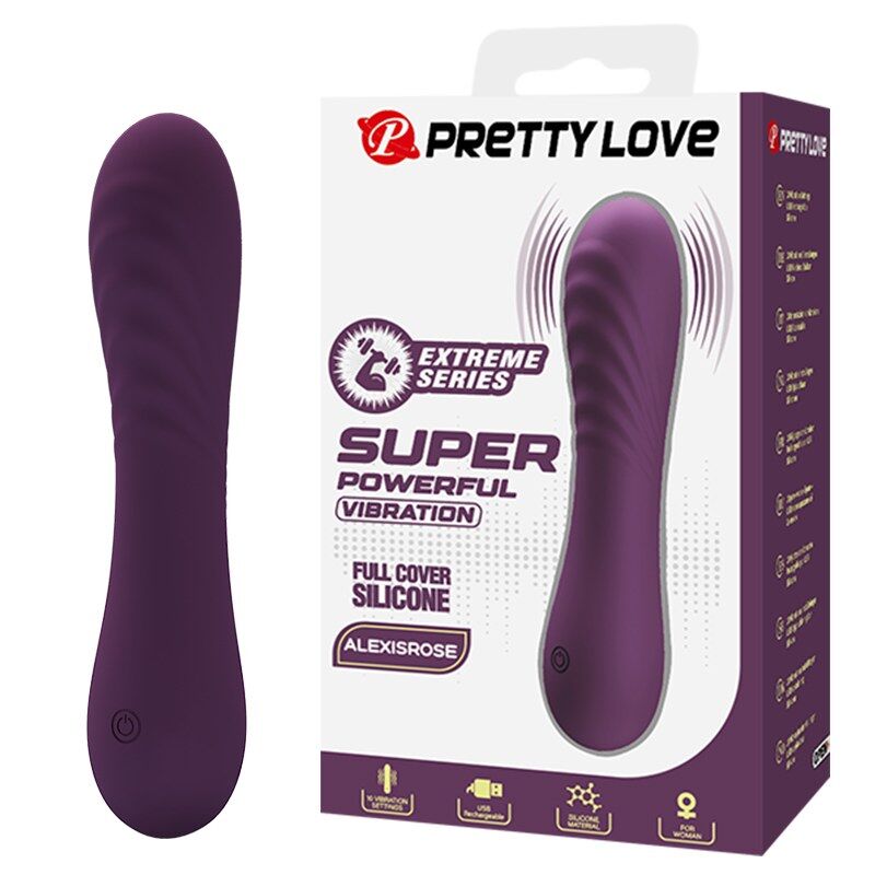 Mercadox PRETTY LOVE - VIBRADOR RECARREGÁVEL ALEXISROSE COM 10 FUNÇÕES - ROXO