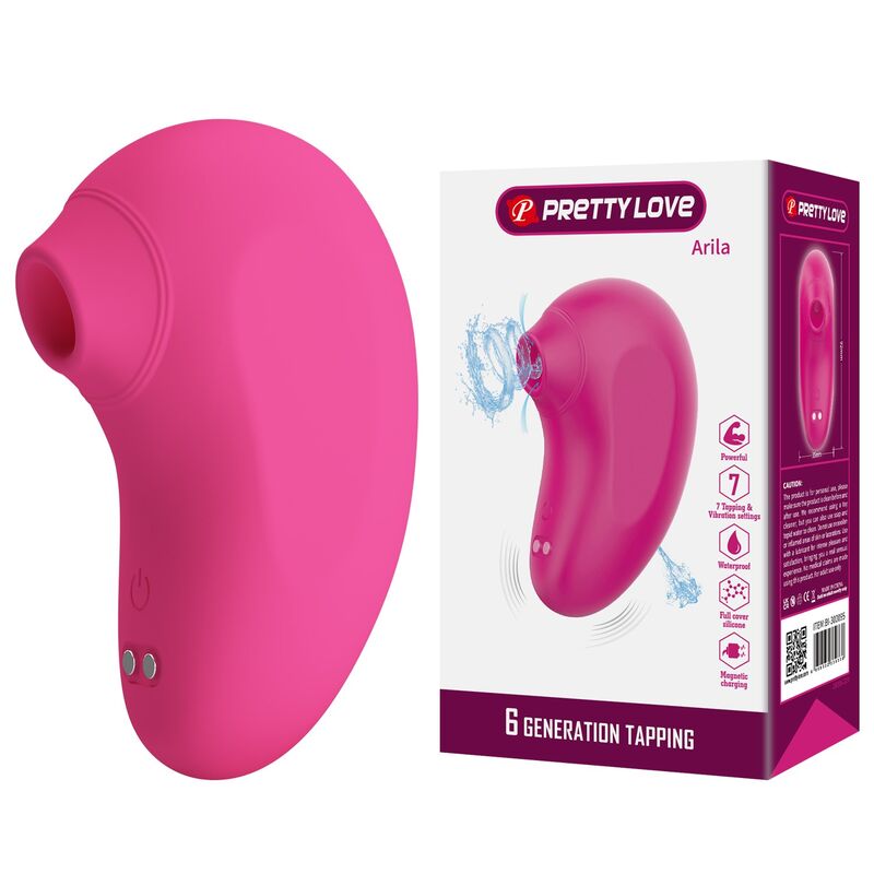 Mercadox PRETTY LOVE - ARILA Estimulador Clitoriano Recarregável com Sucção e Vibração Rosa