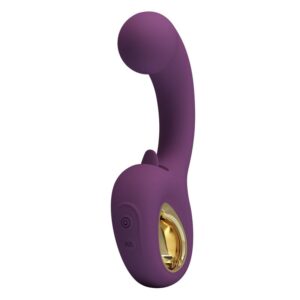 PRETTY LOVE – BRYNNLEE VIBRADOR RECARREGÁVEL COM ESTIMULADOR ORAL, 10 VIBRAÇÕES E 5 FUNÇÕES DE LAMBIDA, ROXO