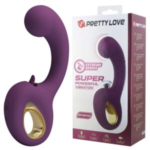 PRETTY LOVE – BRYNNLEE VIBRADOR RECARREGÁVEL COM ESTIMULADOR ORAL, 10 VIBRAÇÕES E 5 FUNÇÕES DE LAMBIDA, ROXO