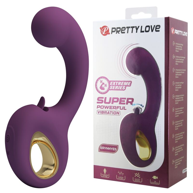 Mercadox PRETTY LOVE - BRYNNLEE VIBRADOR RECARREGÁVEL COM ESTIMULADOR ORAL