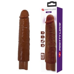 PRETTY LOVE – VIBRADOR REALISTA GAVIN 25 CM Ø 5 CM MARROM
