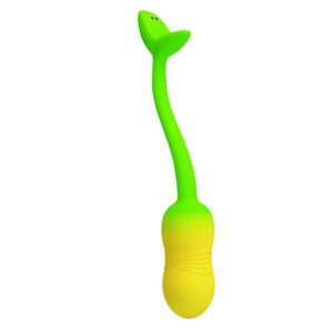 PRETTY LOVE – OVO VIBRATÓRIO COM CONTROLE POR APLICATIVO PULSEN, 12 FUNÇÕES, RECARREGÁVEL VIA USB, VERDE-AMARELO