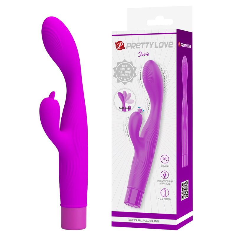 Mercadox PRETTY LOVE - VIBRADOR JENE COM DUPLA ESTIMULAÇÃO DO PONTO G E DO CLITÓRIS - ROXO