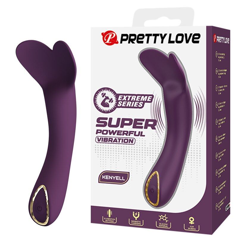Mercadox PRETTY LOVE - VIBRADOR RECARREGÁVEL KENYELL COM 10 FUNÇÕES - ROXO