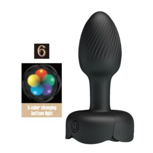 PRETTY LOVE – PLUG ANAL VIBRATÓRIO RECARREGÁVEL COM 10 MODOS – PRETO