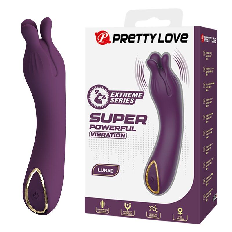 Mercadox PRETTY LOVE - VIBRADOR RECARREGÁVEL LUNAO COM 10 FUNÇÕES ROXO