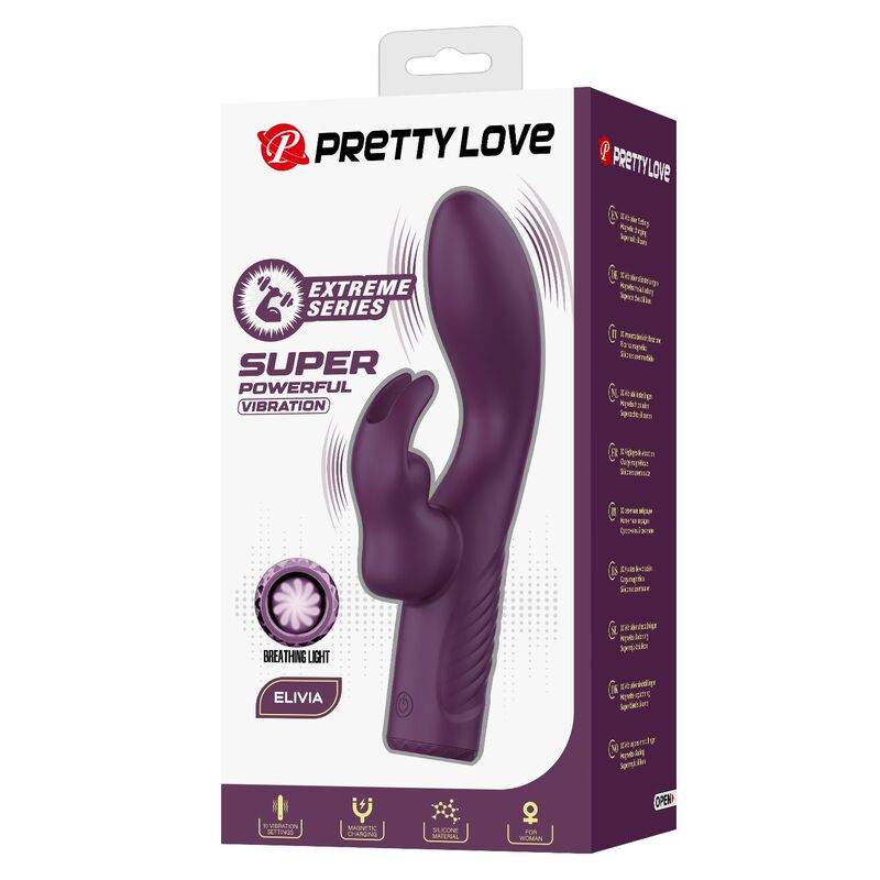 PRETTY LOVE - VIBRADOR COELHO RECARREGÁVEL OLIVIA COM 10 FUNÇÕES - Image 3