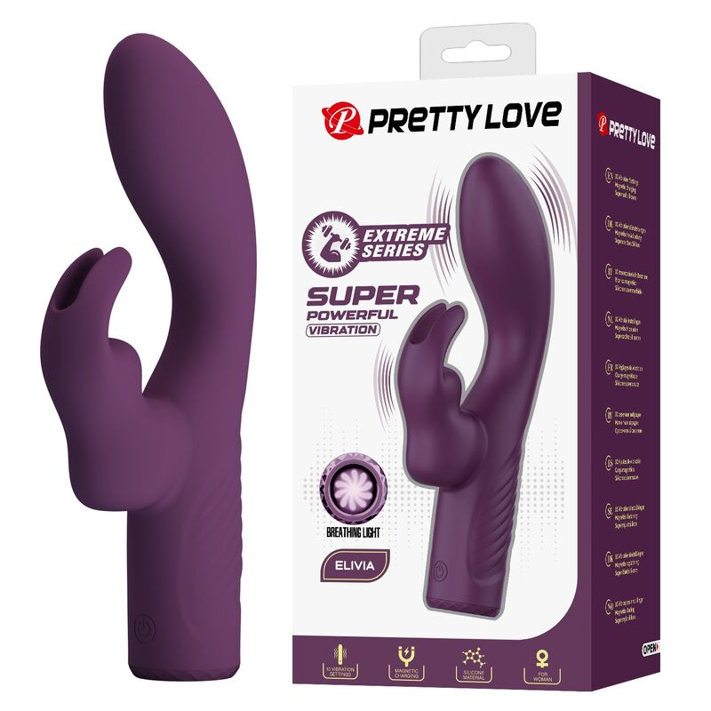 Mercadox PRETTY LOVE - VIBRADOR COELHO RECARREGÁVEL OLIVIA COM 10 FUNÇÕES