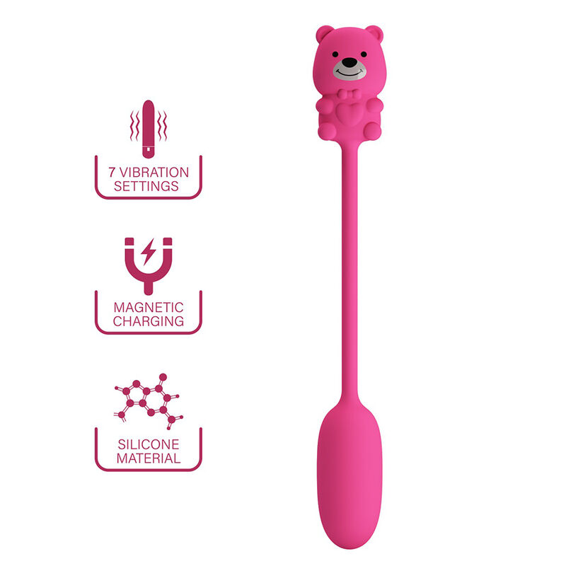 PRETTY LOVE - VIBRADOR BULLET RECARREGÁVEL OLSON COM CONTROLE REMOTO COM FIO ROSA - Image 2