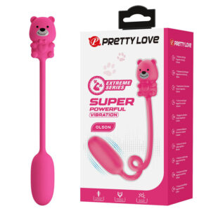 PRETTY LOVE – VIBRADOR BULLET RECARREGÁVEL OLSON COM CONTROLE REMOTO COM FIO ROSA