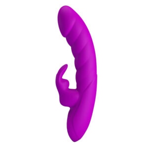 PRETTY LOVE – MONICA VIBRADOR RECARREGÁVEL COM DUPLA ESTIMULAÇÃO PARA PONTO G E CLITÓRIS ROXO
