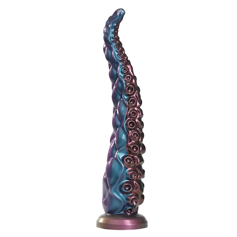 Mercadox POWER MONSTERS - DILDO DE SILICONE FANTASIA TRICOLOR COM TENTÁCULOS ABISSAIS 46 CM Ø 7 CM