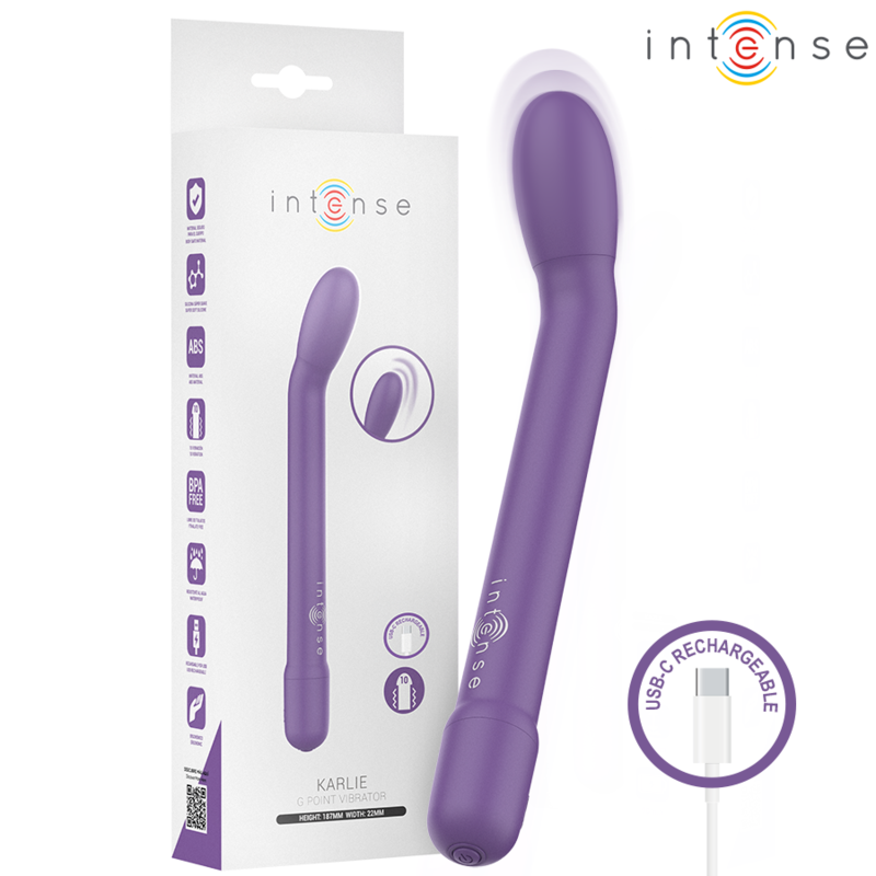 Mercadox INTENSE - ESTIMULADOR DE PONTO G RECARREGÁVEL KARLIE ROXO