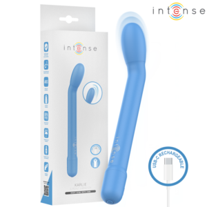 INTENSE – ESTIMULADOR DE PONTO G RECARREGÁVEL KARLIE AZUL