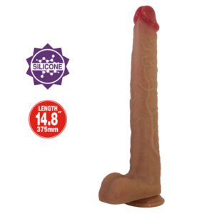 PRETTY LOVE – TERIN PLUS DILDO DE SILICONE REALISTA COM VENTOSA 37,6 CM Ø 5,5 CM
