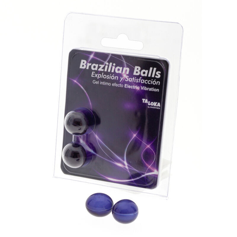 Mercadox TALOKA - 2 BOLAS BRASILEIRAS GEL EMOCIONANTE EFEITO VIBRATÓRIO ELÉTRICO