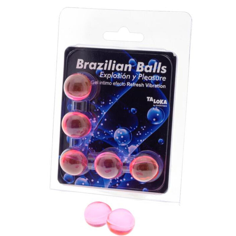 Mercadox TALOKA - 5 BOLAS BRASILEIRAS REFRESH GEL EFEITO VIBRANTE EMOCIONANTE