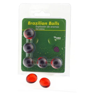 TALOKA – 5 BOLAS BRASILEIRAS GEL ÍNTIMO DE MORANGO