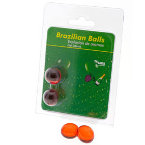 TALOKA – 2 BOLAS BRASILEIRAS MORANGOS E CHAMPANHE GEL ÍNTIMO