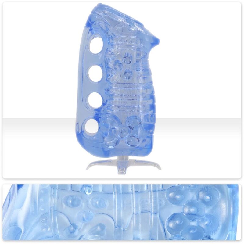 Mercadox FLESHLIGHT – FLESHSKINS GRIP BLUE ICE MASTURBADOR MANUAL MASCULINO AZUL