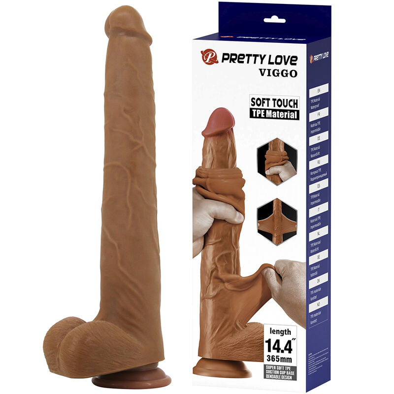 Mercadox PRETTY LOVE - VIGGO DILDO DESLIZANTE COM TOQUE SUAVE E REALISTA