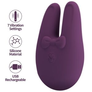 ROMANCE – BUNNY ESTIMULADOR EXTERNO COM 7 MODOS DE VIBRAÇÃO