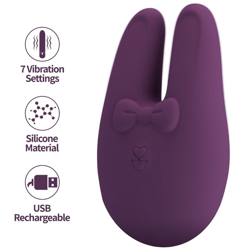 Mercadox ROMANCE - BUNNY ESTIMULADOR EXTERNO COM 7 MODOS DE VIBRAÇÃO