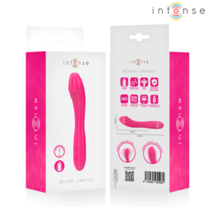 INTENSE – BELINDA VIBRADOR 19 CM FLEXÍVEL 10 VIBRAÇÕES ROSA