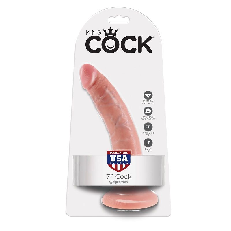 KING COCK - 7 CARNE DE DILDO 17.8 CM - Image 2