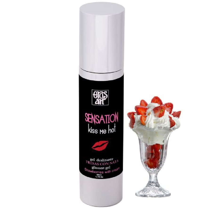 Mercadox EROS-ART - SENSATTION LUBRIFICANTE NATURAL MORANGOS COM CREME 50 ML