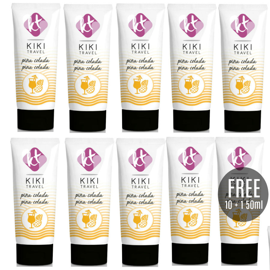 Mercadox KIKÍ TRAVEL - PINA COLADA LUBRIFICANTE 50 ML 10 + 1 GRÁTIS