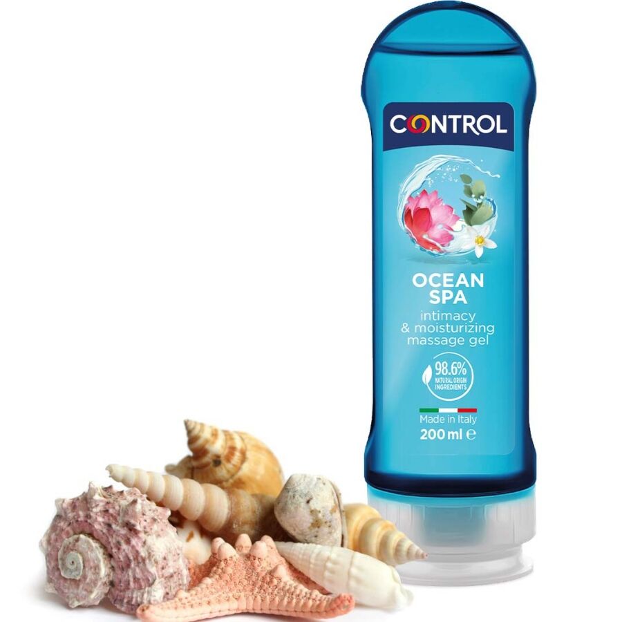 Mercadox CONTROL - 2 EN 1 MASSAGEM & PRAZER MAR MEDITERRNICO 200 ML