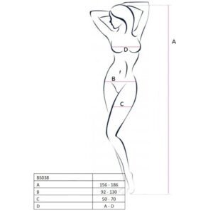 PASSION – MULHER BS038 BODYSTOCK VERMELHO TAMANHO ÚNICO