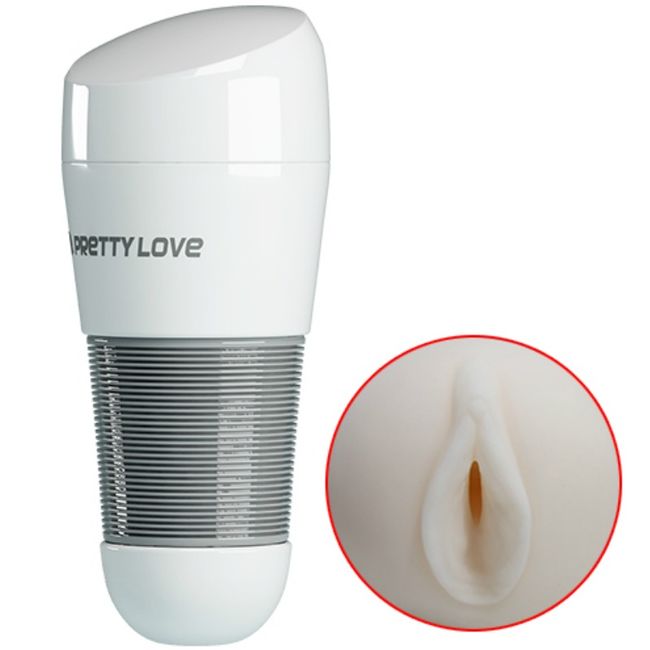 Mercadox PRETTY LOVE - MASTURBADOR DE VAGINA KITTY WHITE