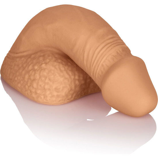 Mercadox CALEXOTICS - EMBALAGEM DE SILICONE PÊNIS 12.75 CM CARAMELO