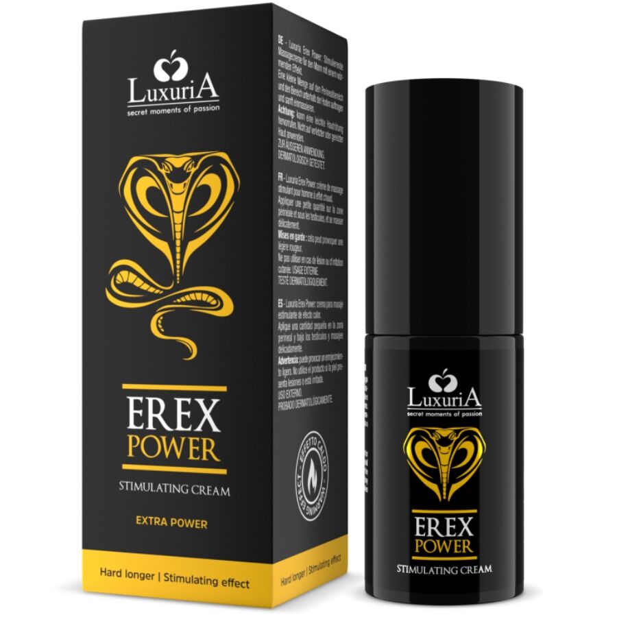 Mercadox INTIMATELINE LUXURIA - CREME PARA PÉNIS EREX POWER HARD LONGER 30 ML