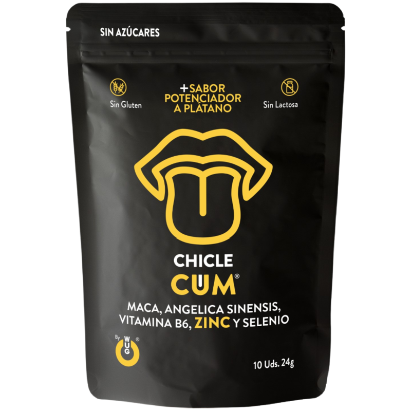 Mercadox WUG CUM – Goma de mascar funcional com sabor de banana para aumentar a fertilidade