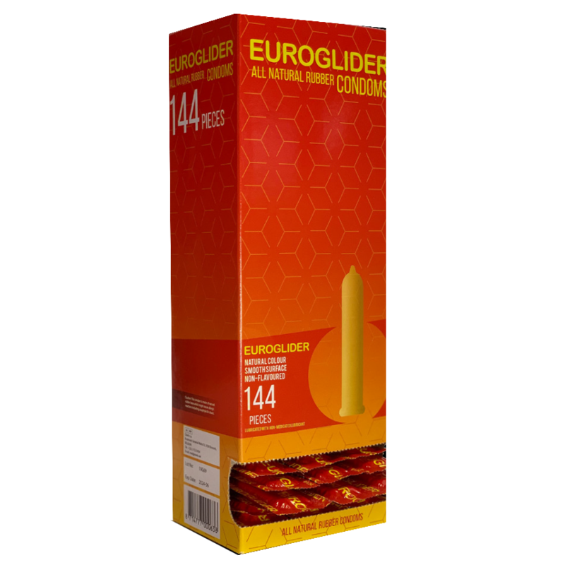 Mercadox EUROGLIDER - PRESERVATIVOS 144 PEÇAS