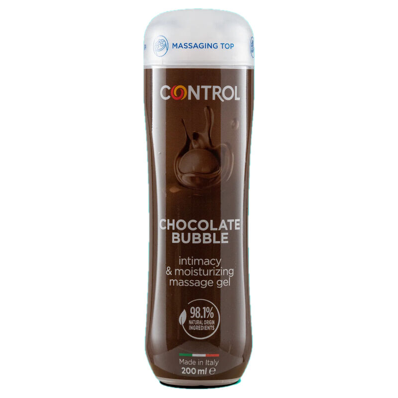 Mercadox CONTROL - GEL DE MASSAGEM 3 EM 1 BOLHA DE CHOCOLATE 200 ML