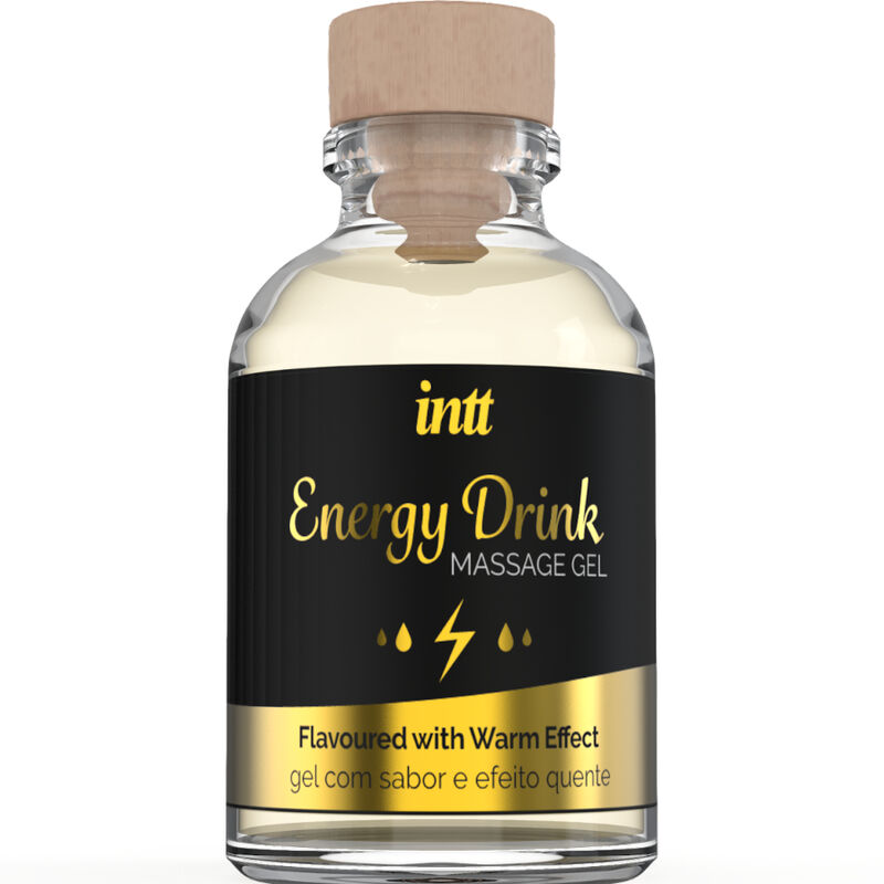 Mercadox INTT MASSAGE & ORAL SEX - GEL DE MASSAGEM COM ENERGIA AROMATIZADA BEBIDA E EFEITO AQUECENTE