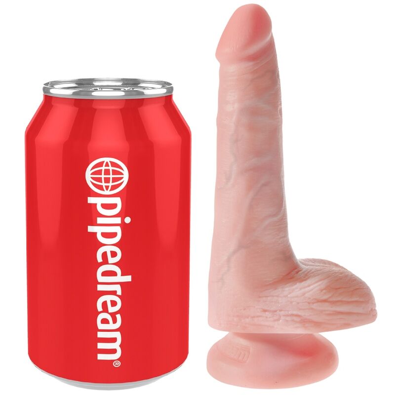 Mercadox KING COCK - PÊNIS REALÍSTICO COM BOLAS 13.5 CM LEVE
