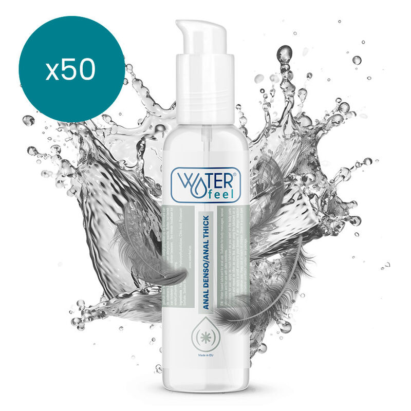 Mercadox WATERFEEL - LUBRIFICANTE ANAL 150 ML PACK 50 UNIDADES