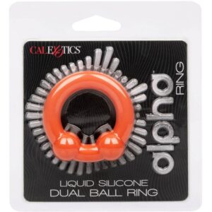 CALEXOTICS – ALPHA ANEL DE BOLA DUPLA LARANJA