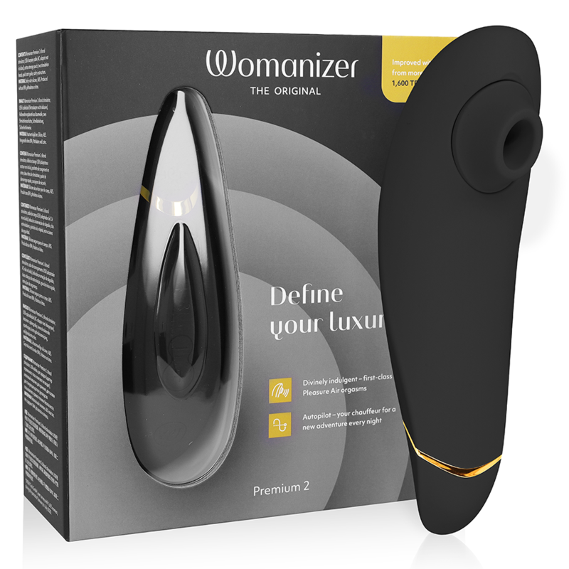Mercadox WOMANIZER - PREMIUM 2 ESTIMULADOR CLITORIAL PRETO