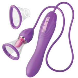 FANTASY FOR HER – MANGUEIRA DE SUCÇÃO MAX PLEASURE COM LÍNGUA ESTIMULANTE ROXA