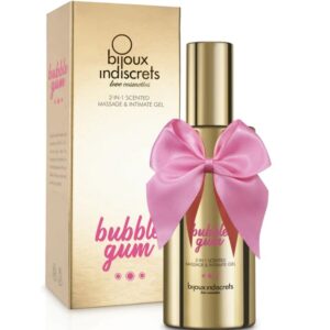 BIJOUX INDISCRETS – GEL DE MASSAGEM E ÃNTIMO 2 EM 1 COM PERFUME DE CHICLETE 100 ML